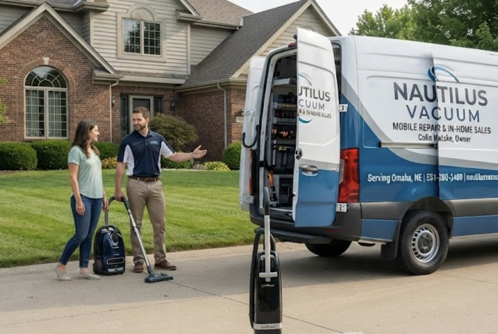 Mobile Vacuum Cleaner Repair and in home sales and demonstration in Omaha
