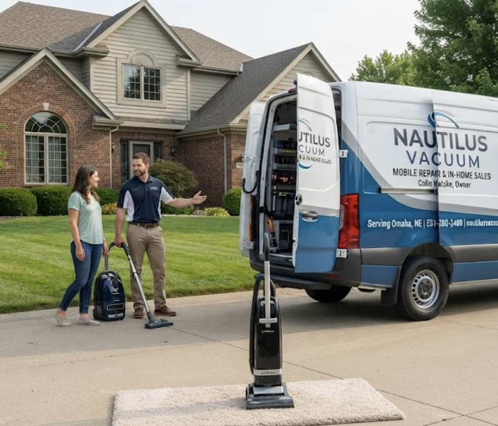 Mobile Vacuum Cleaner Repair and in home sales and demonstration in Omaha