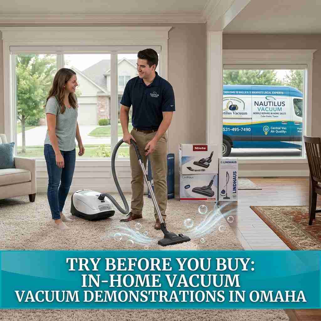 In-Home Vacuum Store Demonstration in Omaha